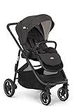 Joie versatrax™ Buggy, kompakt faltbar, flache Liegeposition, Reisesystem-kompatibel, mit Regenschutz & höhenverstellbarem Schieber, Geburt bis 4 Jahre (0–22 kg) (SHALE)