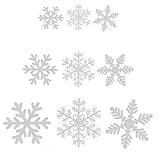 Lynlon 108 Fensterdeko Schneeflocken Schneeflocken Fensterbilder Abnehmbare Fensterdeko Statisch Haftende PVC Aufkleber für Weihnachts-Fenster Dekoration, Türen,Schaufenster, Vitrinen, Glasfronten