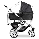 ABC Design Kinderwagen Regenschutz - für alle Kinderwagen universal verwendbar, passend für Babywanne und Sportsitz, windsicher, schadstofffrei, mit guter Luftzirkulation, einfaches Handling