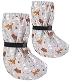 HECKBO Baby Regenfüßlinge mit Vlies-Futter 18 bis 24 Monate - Waldtiere - wasserdicht mit Vlies Futter Outdoor Matsch-Schuhe für Babys & Kleinkinder