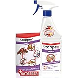 Stoppex Parasit Milben- & Bettwanzenspray – Effektive Soforthilfe gegen Milben & Bettwanzen - Ideal für Matratzen, Sofas, Polster & Teppiche