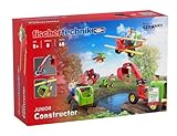 fischertechnik 564065 JUNIOR Constructor – Bausatz für Kinder ab 5 Jahren, Spielzeug mit Bagger, Hubschrauber & Flugzeug, fördert technisches Verständnis