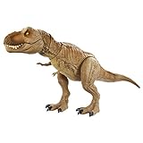 Jurassic World GRN70 - Brüllender Kampfaction T-Rex, Dinosaurier-Actionfigur, beweglich und mit realistischen Geräuschen, Dinosaurier Spielzeug für Kinder ab 4 Jahren