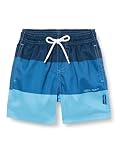 Playshoes Badeshorts Jungen Beach-Short Badehose Schwimmhose Badebekleidung, Color Block Marine, 134/140