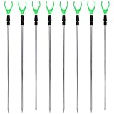 Nagoyuki 8 Stücke Verstellbarer Metall Angel Ruten Halter mit Festem Rahmen Angel Ruten Halter Angel Zubehör