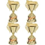Hot Wheels Pokal, goldfarben, 12,7 x 7,6 cm, ideal für Rennveranstaltungen und Auto-Enthusiasten