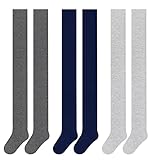 L&K-II 3er Pack Kinder Mädchen Jungen Strumpfhose Strickstrumpfhose mehrfarbig 2710A 146-152