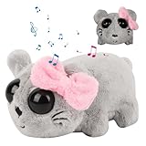 HIULLEN Sad Hamster, Trauriger Hamster Kuscheltier, Sad Hamster Meme Plüschtier mit Eingebautem Geigensound Plüschpuppe Hamster Spielzeug Stofftier Geschenk für Kinder Erwachsener Familie Freunde