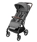 Maxi-Cosi Soho Kinderwagen, 0–4 Jahre, 0–22 kg, ultrakompakt Buggy, Automatischen Einhand-Klappmechanismus, Geräumiger Sitz, 3 Liegepositionen, flache Liegeposition, Select Grey