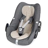 Liebes von priebes Coolair 2in1 Sitzauflage Babyschale Reboarder Gruppe 0 I Schonbezug 2 seitig verwendbar Meshstoff & Baumwollstoff I Sitzeinlage waschbar & atmungsaktiv I Sitzverkleinerer