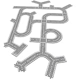 Vemkel Holz Puzzle Fahrbahn für Autos, Spiele ab 3 Jahren, Holz Puzzle ab 3 Jahre, Jigsaw Puzzle, Lernspiele ab 3 Jahre, Vorschule Spiele — 38 St