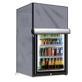 FUANA Outdoor-Kühlschrankabdeckung Gegen Sonne Luftstromoptimierte Hält Ihr Gerät Unter Allen Bedingungen Reibungslos Kühlschrank Verkleidung(Grau 56 * 58 * 86CM)