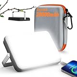 Eventek LED Campinglampe 4000LM, 20000mAh Power Bank USB Aufladbar Zeltlampe bis zu 144 Stunden, IPX5 Wasserdichtes Camping Lampe mit 4 Lichtmodi für Lesen, Zelt, Angeln, Blackout