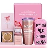 MUJUZE Geschenke für Mama,Geschenkideen für zum Geburtstag Mutter,20oz Edelstahl Tasse Geschenkset Muttertag Geschenk,Personalisiert Mama Geschenk,Muttertagsgeschenke