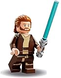 LEGO Star Wars: OBI Wan Kenobi Minifigur mit Lichtschwert und schwarzem Umhang