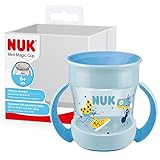 NUK Mini Magic Cup Trinklernbecher | auslaufsicherer 360°-Trinkrand | ab 6 Monaten | praktische Griffe | BPA-frei | 160 ml | blauer Marienkäfer