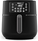 Philips Airfryer 5000 Series Heißluftfritteuse XXL, 7,2L (1,4Kg), 16-in-1 Airfryer, Wifi Verbunden, 90% Weniger Fett Mit Rapid Air Technologie, Rezepte-App (HD9285/90)