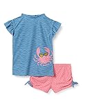 Playshoes Unisex Kinder Uv-schutz Bade-set Zweiteilig Schwimmshirt Badeshorts Badebekleidung, Krebs, 86-92 EU