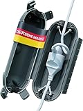 Adlerfokus Kabelbox wasserdicht IP44 [Das Original] Safe Box - Sicherheitsbox - Outdoor Box wasserdicht - Steckerschutz aussen wasserdicht - Wetterfeste Elektrobox - Schutzbox