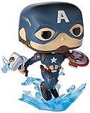 Funko Pop! Marvel: Avengers Endgame - Captain America mit Broken Shield & Mjolnir - Vinyl-Sammelfigur - Geschenkidee - Offizielle Handelswaren - Spielzeug Für Kinder und Erwachsene