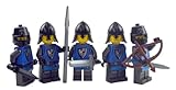 Lego® Ritter Minifiguren – 5 Falkenritter Battle Pack – Falcon Knights Schwarz – Ideale Ergänzung für Lego® Mittelalter