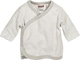 Playshoes Unisex Flügelhemd Langarm Ringel Baby-Oberteil, Natur, 44 EU