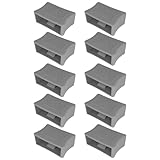 cyclingcolors 10x Schieber zur Härteverstellung von Lattenrosten mit Federholzleisten der Stärke 10mm & Breite 38mm Lattenrostes Grau