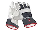 Engelbert Strauss Narbenleder-Handschuhe Platinum, GröÃŸe:9, Farbe:graphit