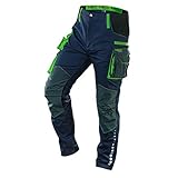 NEO TOOLS Herren Premium Arbeitshose oder Set mit Jacke Gr. XS-3XL / 3% Elasthan, modisches Design, Hose - Knieschutztaschen und mit Cordura verstärkt