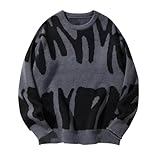 Herren Pullover Mit Rundhalsausschnitt, Sale Sweatshirt Einfarbig Retro Stil, Langarmshirt Locker Modisch, Sweatshirt Oberteile Weich Und Bequem, Strickpullover Top Klassisch Aus Hochwertiger
