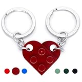 NumeroPhi - Schlüsselanhänger Partner Herz, Geschenk für die Liebenden, Freundschaft, Valentinstag
