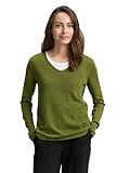 TOM TAILOR Damen 1012976 Pullover, 38802-Deep Ivy Green, S