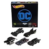 Hot Wheels GRM17 - Batman Set, 5 bei Fans beliebte Batmobil-Modelle, Spielzeugfahrzeuge im Maßstab 1:64, Spezialverpackung, Spielzeug Geschenk für Kinder ab 3 Jahren