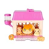 Little Live Pets – Mama Surprise Minis Hamster, Kümmere Dich um Deine Hamster- oder Häschen-Mama in ihrem Stall und heiße 2, 3 oder 4 Mini-Babys willkommen