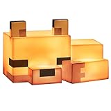 Minecraft Fuchs Nachtlicht - Offiziell lizenziert, Süße Lampe, Geschenk für Jungs & Mädchen, Gaming-Zimmerzubehör & Deko fürs Kinderzimmer