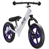 Bixe 12 Zoll Kinder Laufrad lila - Aluminium Fahrrad ohne Pedale mit Luftreifen - Balance Bike für Kinder und Kleinkinder im Alter von 18 Monaten bis 6 Jahren - 12 Inch Rad