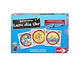 Noris 606076152 Lern die Uhr, Kinderspiel ab 5 Jahren, Puzzle Lernspiel, Spaß am Lernen, für 1 bis 4 Spieler