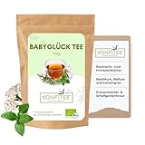 Konfitee Babyglück-Tee 100g I Bio Frauen-Tee I I Schonend getrocknet I Naturprodukt aus Kräutermischung I Frei von Zusätzen & Aromastoffen I Vegan & glutenfrei I Premium Qualität