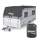 Deiwo Premium Wohnwagen Schutzdach 7x3m Wohnmobil Abdeckplane Dachschutzplane
