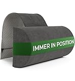 Nackenrolle für Sessel mit Gegengewicht (100% Memory Schaum), Nackenkissen Sofa Couch hängend, Nackenstütze für Kopfteil Bett, Kopfkissen für Liegestuhl, ergonomisches nackenkissen, nackenrolle