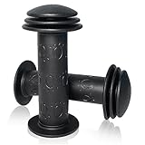 yuejuhe Fahrradgriffe für Kinder, Kinderfahrradgriffe 22mm, Kinderfahrrad Zubehör Lenkergriffe für Roller Mountainbike Dreirad (Schwarz)