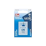 Prym 154918 Doppel-Nähmaschinennadel Universal, 130/705, 6,0mm, silberfarbig, No. 100
