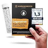 SCHÄDLINGSMEISTER ® Lagerpiraten - 30 Nützlinge - Speckkäfer bekämpfen - Teppichkäfer bekämpfen - Auch gegen Reismehlkäfer, Pelzkäfer - Besser als Teppichkäfer Falle, Speckkäfer Falle (1 Einheit)