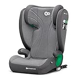 Kinderkraft JUNIOR FIX2 I-SIZE Kindersitz 15-36kg, Kinderautositz mit Isofix, Gruppe 2/3, 100-150 cm, Einstellbare Rückenlehne und Kopfstütze, spezielle Sicherheitssysteme, Leicht zu tragen, Grau