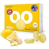 Lemon Ginger Candy von LoveNoobs™ gegen Schwangerschaftsübelkeit, Zitronen-Ingwer-Kaubonbons für Morgenübelkeit und Reisekrankheit, Zuckerfrei, B6