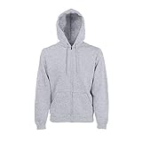 Fruit of the Loom - Hooded Sweat Jacket - Modell 2013 M,Heather Grey