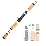 zalati Angelruten-Griff-Set, Kork, geteilter Griff mit Angelrolle, Sitz, Kork für DIY-Rutenbau-Reparatur