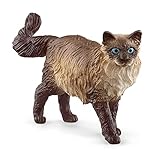 SCHLEICH Farm World | Ragdoll Katze 13940 Bauernhof Spielfigur | detailgetreue Tierfiguren | tolles Geschenk für Jungen und Mädchen | Bauernhof Spielzeug ab 3 Jahre | 6 x 2 x 4 cm