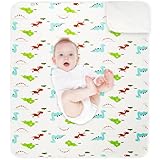 Bettunterlage für Töpfchentraining, 70 x 90 cm, mit rutschfester Rückseite, wasserdichte Bettlaken für Bettnässen für Kleinkinder und Einzelbett, leicht zu waschen und zu trocknen, Dinosaurier-Druck