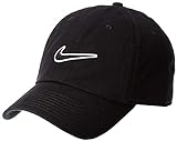 Nike Unisex Heritage 86 Essential Swoosh Cap, Schwarz, S-L EU